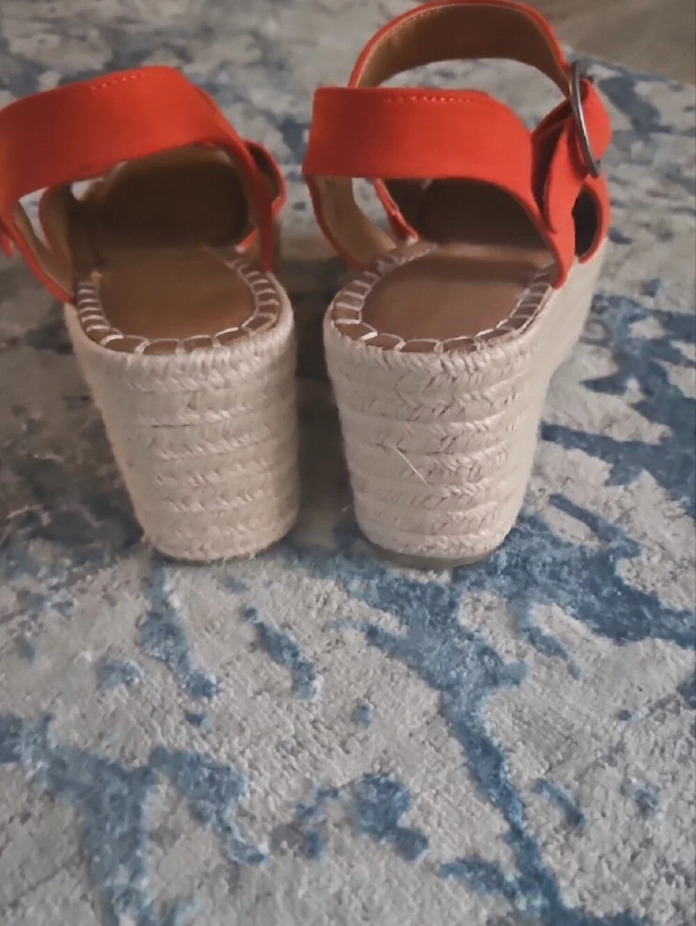 Universal Thread Orange Espadrille Platform Sandals
